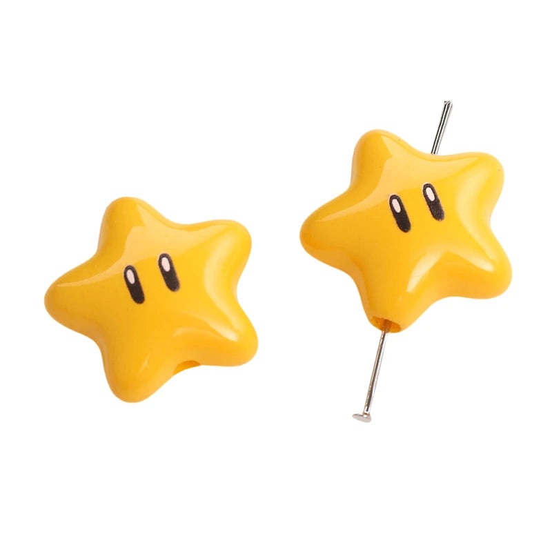 2pcs Cute Beads Cartoon Animal Star Beads For Jewelry Making DIY Earrrings Bracelet Necklace Phone Chain Hair Pin Accessories