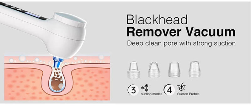 2025 NEW Facial cleansing brush multifunctional double-sided vacuum blackhead remover facial Pore cleansing skincare machine